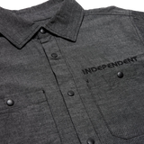 INDEPENDENT GROUNDWORK SHIRT BLACK CHAMBRAY
