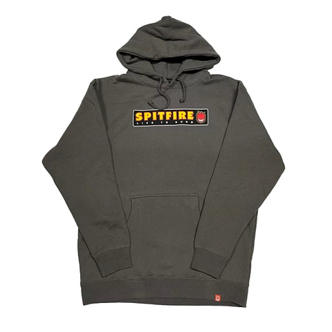 SPITFIRE LTB HOODED SWEATER CHARCOAL
