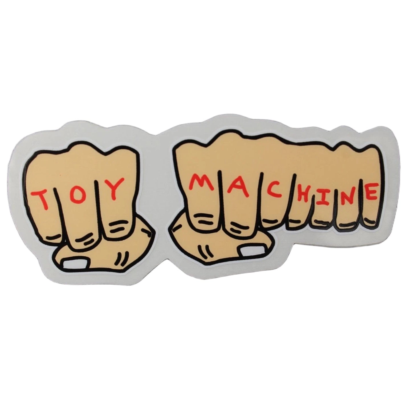 TOY MACHINE FISTS STICKER LARGE