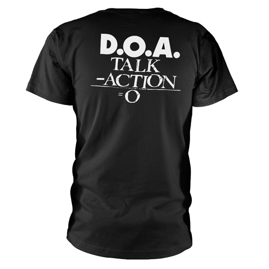 D.O.A. TALK MINUS ACTION T-SHIRT BLACK