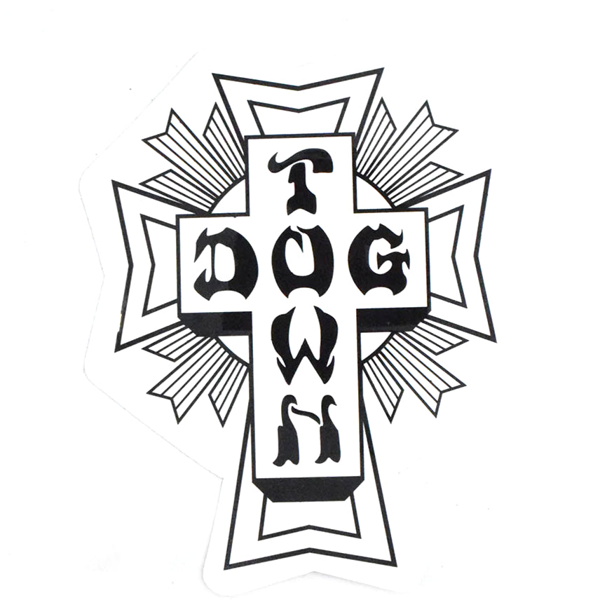 DOGTOWN CROSS LOGO STICKER LARGE