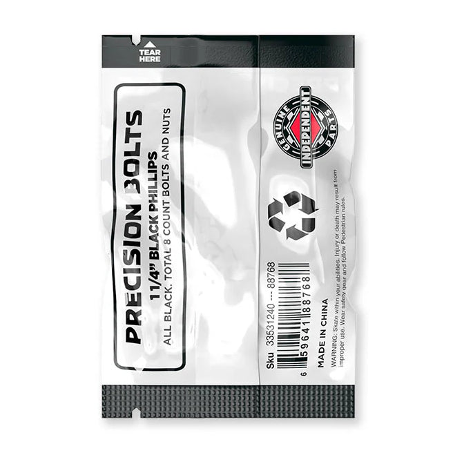 INDEPENDENT PRECISION BOLTS 1.25 INCH PHILLIPS HEAD BLACK