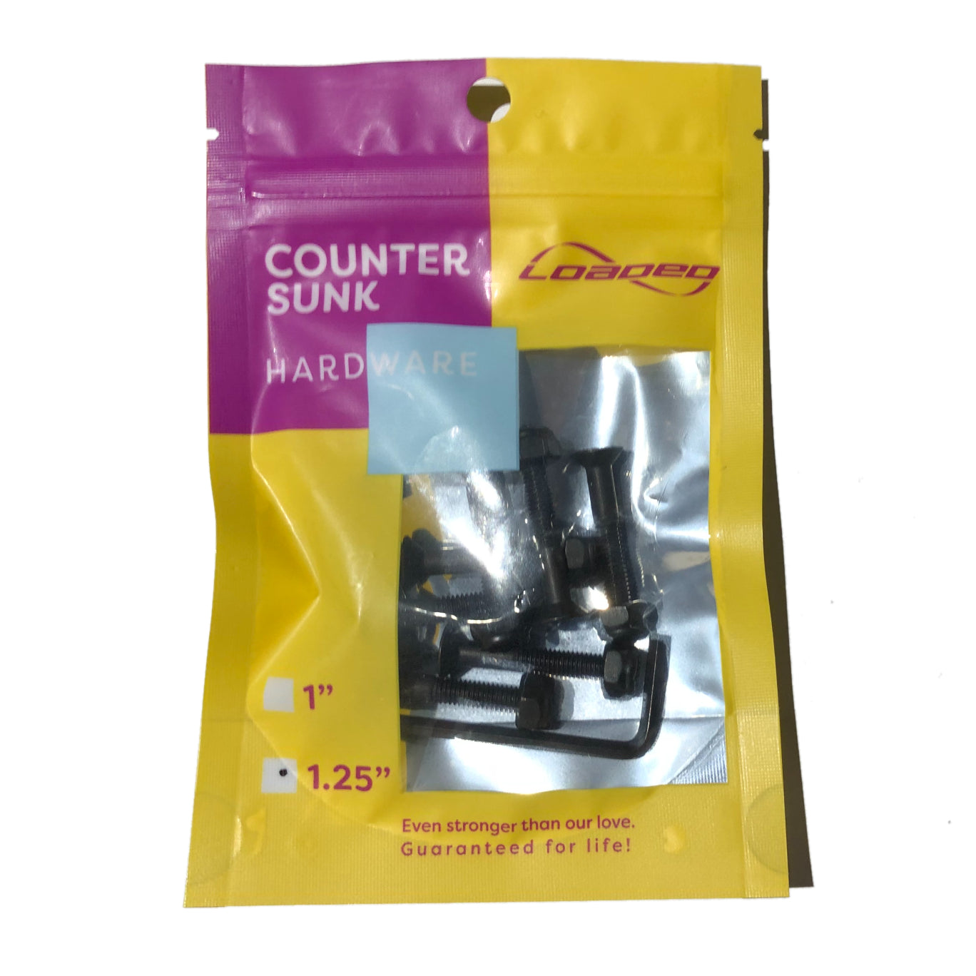 LOADED COUNTERSUNK ALLEN KEY HEAD 1.25