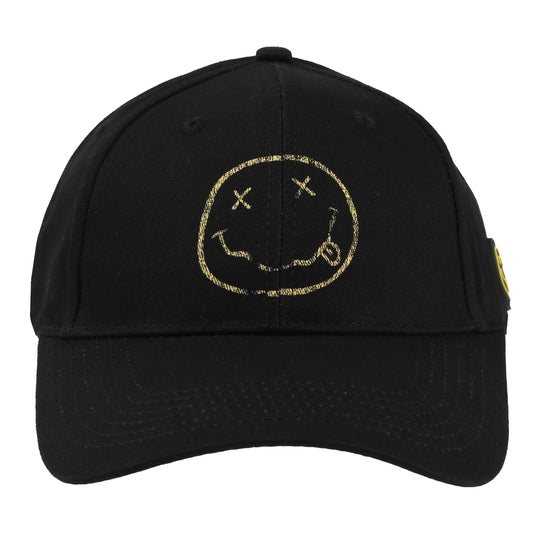 NIRVANA HAPPY FACE BASEBALL CAP