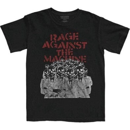 RAGE AGAINST THE MACHINE CROWD MASKS T-SHIRT