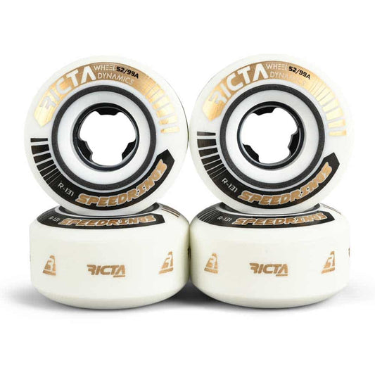 RICTA SPEEDRINGS SLIM WHITE/GOLD 99A 52MM