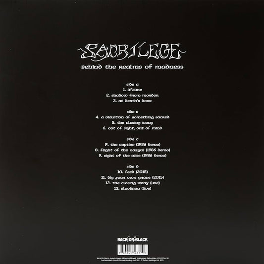 Sacrilege-Behind The Realms Of Madness -White&Black Splatter Vinyl-