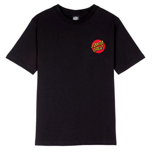 SANTA CRUZ CLASSIC DOT CHEST T-SHIRT BLACK