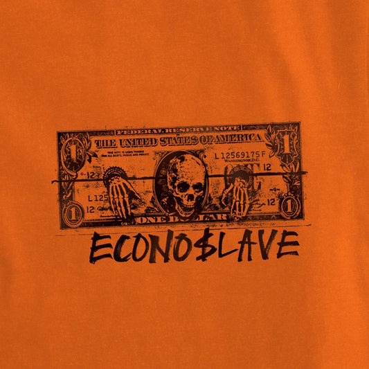 SLAVE ECONO$LAVE T-SHIRT SAFETY ORANGE