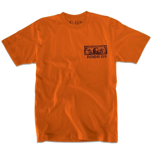 SLAVE ECONO$LAVE T-SHIRT SAFETY ORANGE