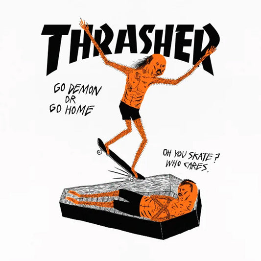 THRASHER COFFIN BY NECKFACE T-SHIRT WHITE