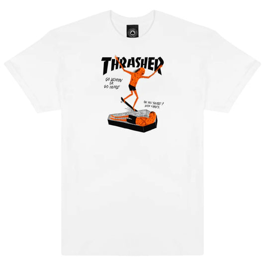 THRASHER COFFIN BY NECKFACE T-SHIRT WHITE