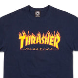 THRASHER FLAME T-SHIRT NAVY