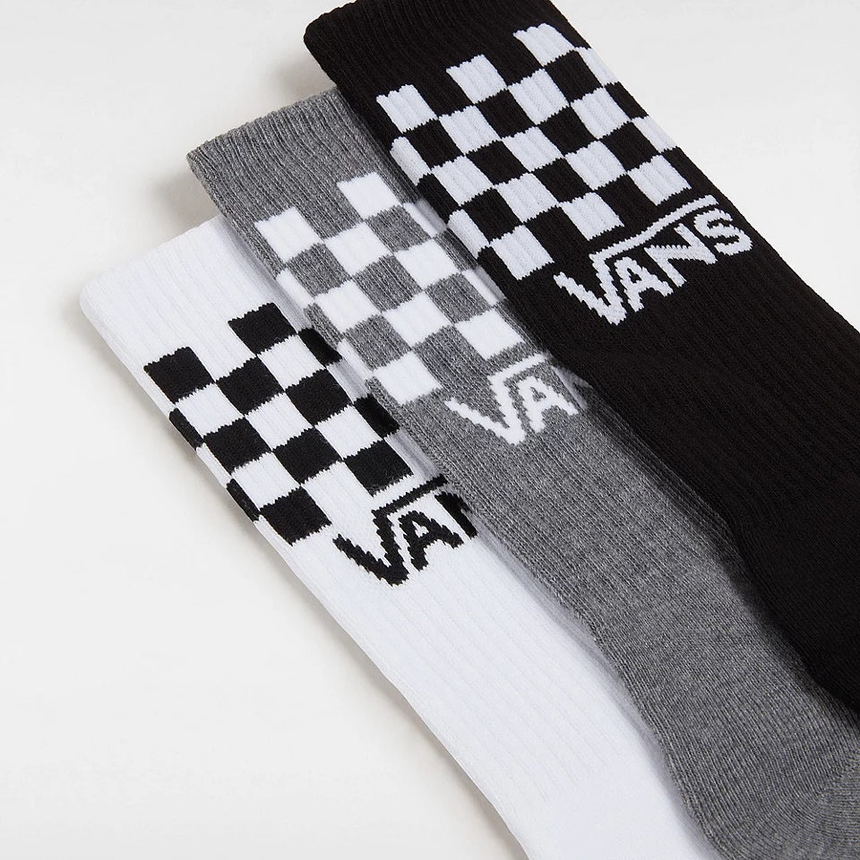 VANS CLASSIC CHECK CREW SOCK BLACK