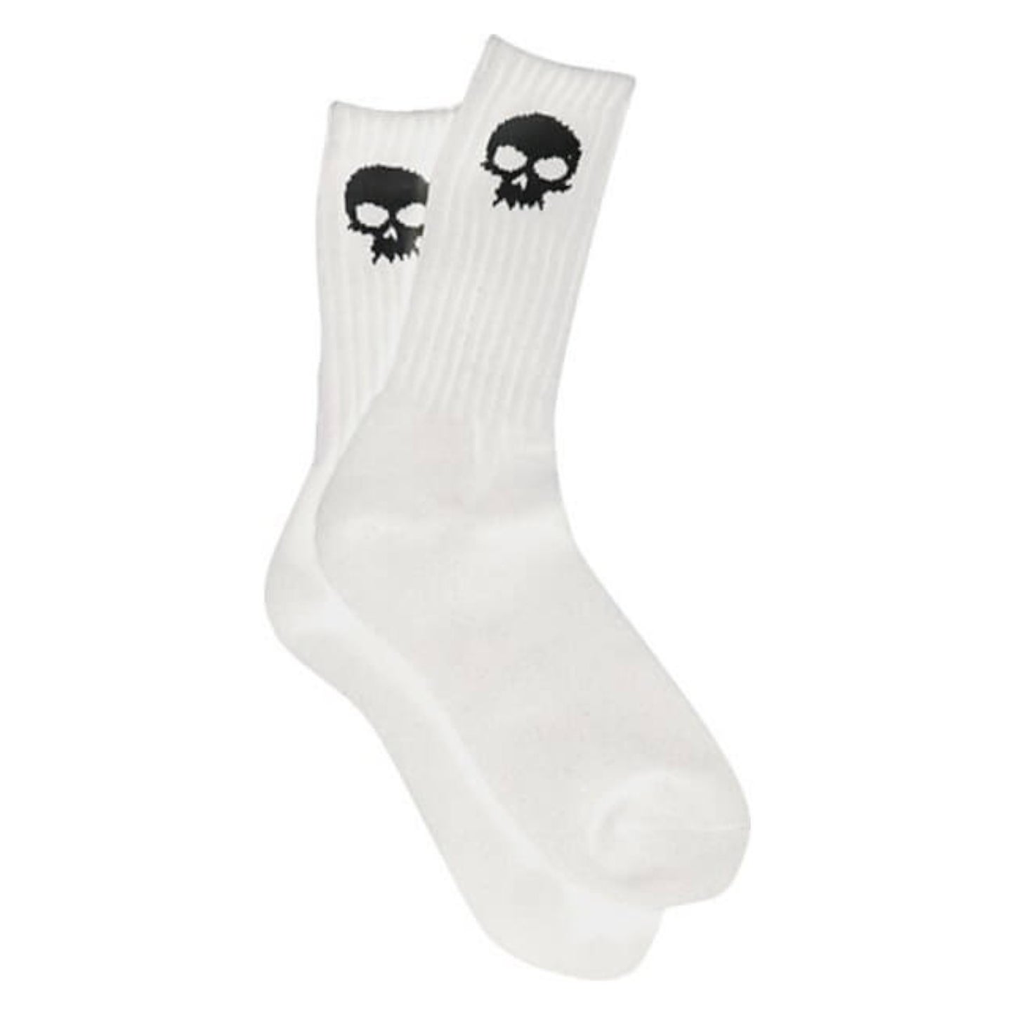 ZERO SINGLE SKULL SOCKS WHITE