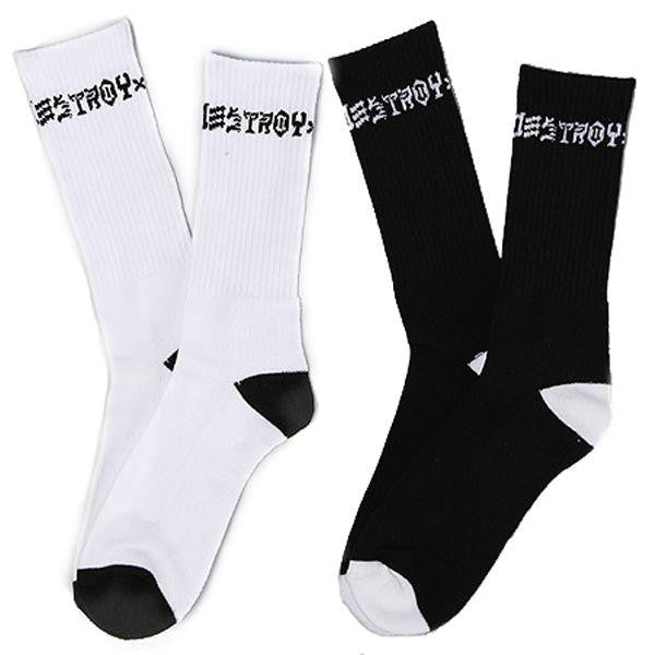 THRASHER SKATE AND DESTROY SOCKS 2-PACK - Skateboards Amsterdam - 2