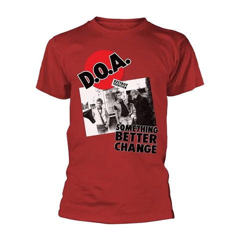 D.O.A. SOMETHING BETTER CHANGE T-SHIRT RED