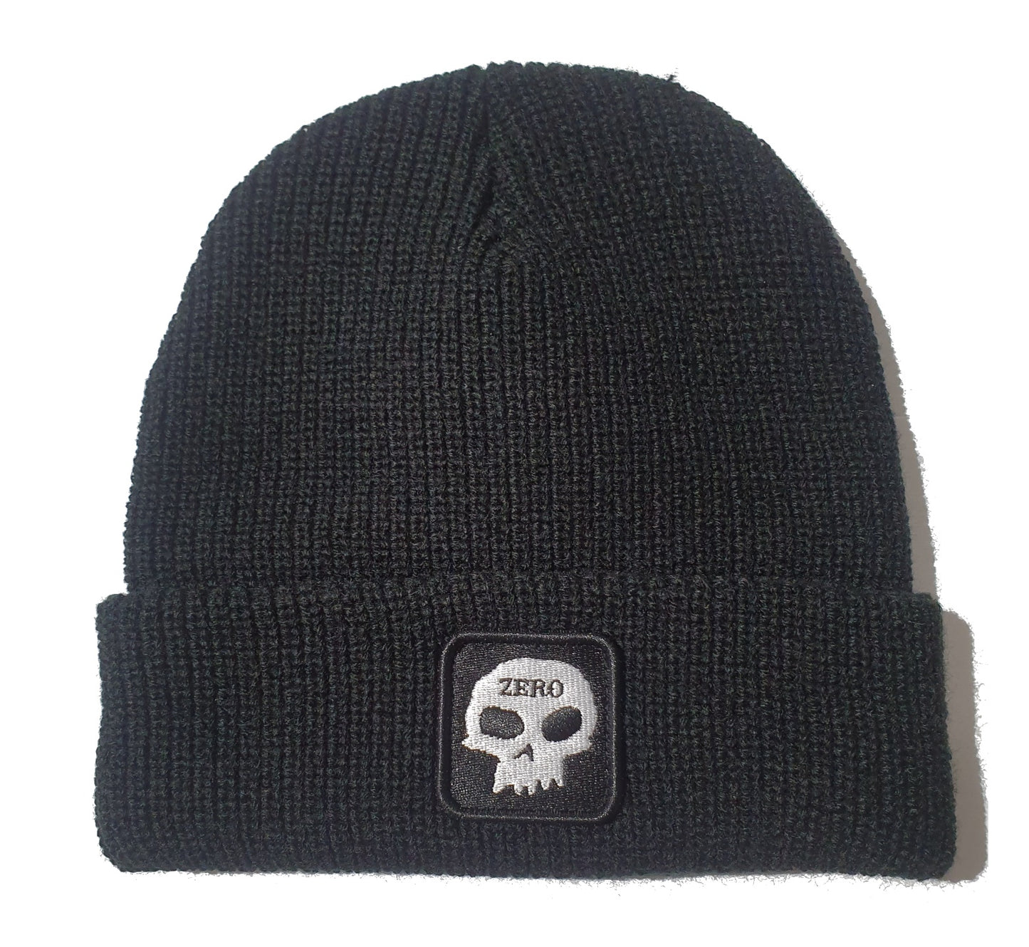 ZERO SINGLE SKULL PATCH BEANIE BLACK
