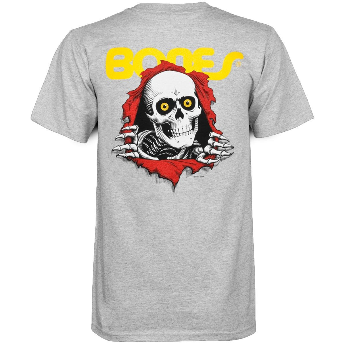 POWELL PERALTA RIPPER T-SHIRT HEATHER GREY