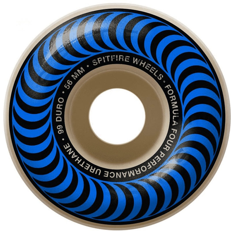 SPITFIRE FORMULA FOUR CLASSIC WHITE/BLUE 99D 56MM BLUE