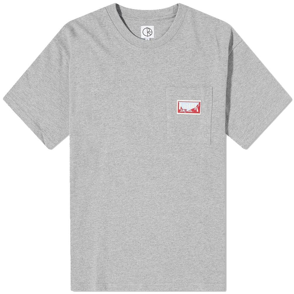 POLAR SPIRAL POCKET T-SHIRT HEATHER GREY