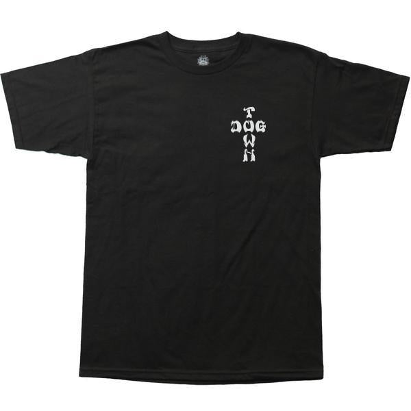 DOGTOWN CROSS COLOR LOGO T-SHIRT BLACK