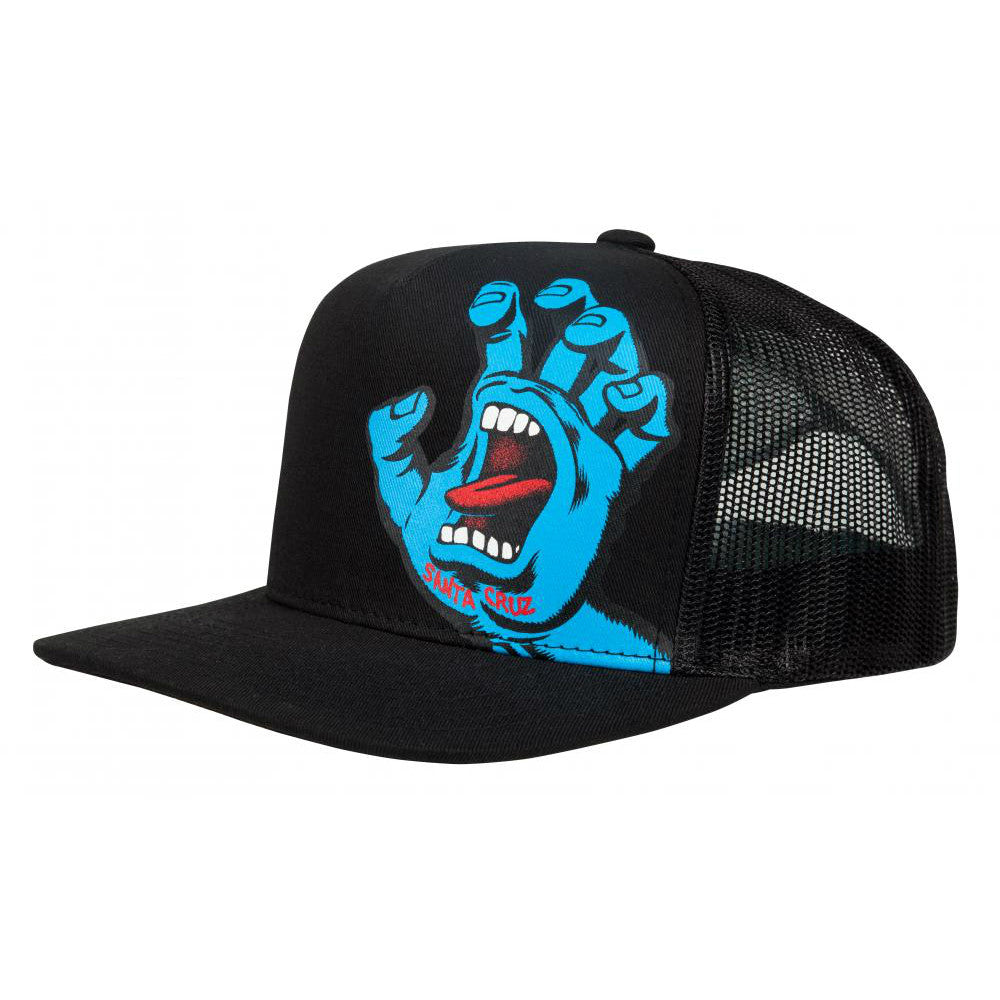 SANTA CRUZ SCREAMING HAND YOUTH CAP BLACK