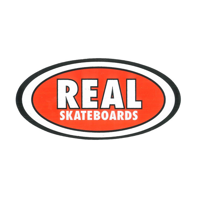 REAL OVAL STICKER - Skateboards Amsterdam