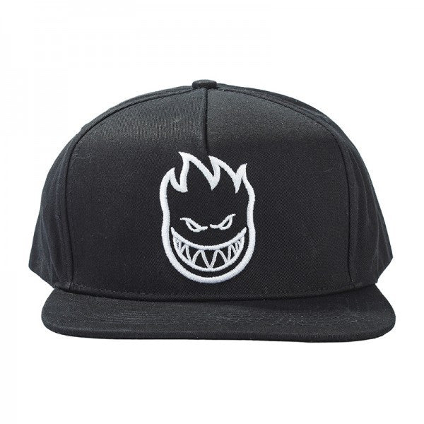 SPITFIRE BIGHEAD SNAPBACK BLACK W/WHITE EMBROIDERY - Skateboards Amsterdam
