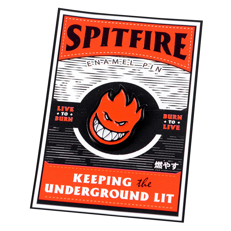 SPITFIRE BIGHEAD LAPEL PIN RED