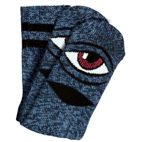 TOY MACHINE SECT EYE SOCK HEATHER BLUE