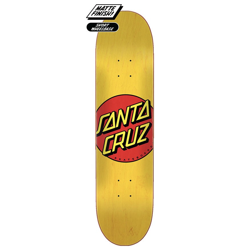 SANTA CRUZ CLASSIC DOT YELLOW 7.75