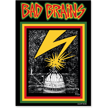 BAD BRAINS STICKER CAPITOL - Skateboards Amsterdam