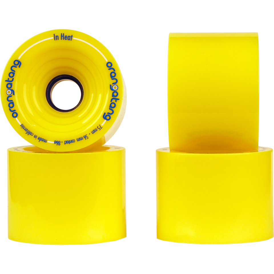 ORANGATANG IN HEAT 75MM YELLOW - Skateboards Amsterdam