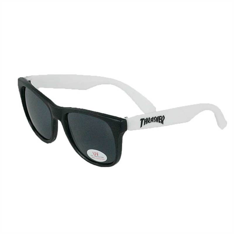 THRASHER LOGO SUNGLASSES WHITE - Skateboards Amsterdam