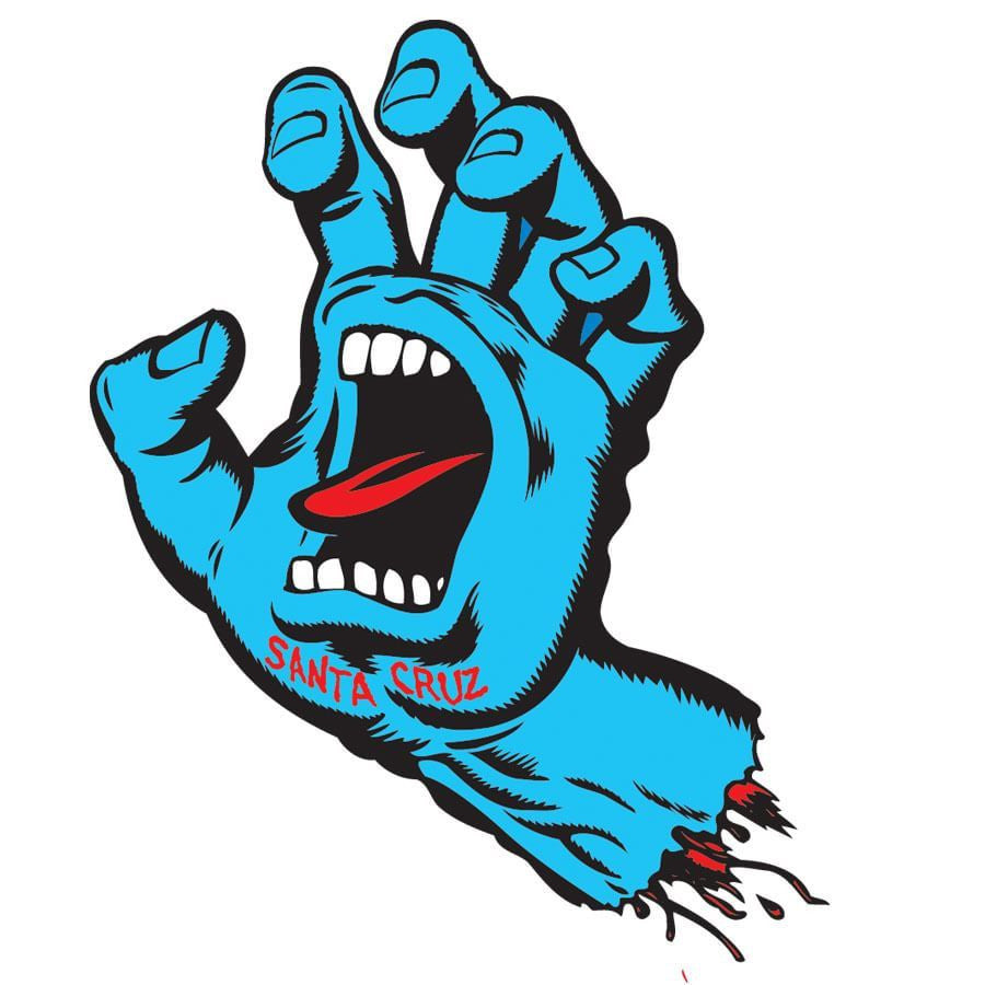SANTA CRUZ SCREAMING HAND DECAL 6" - Skateboards Amsterdam