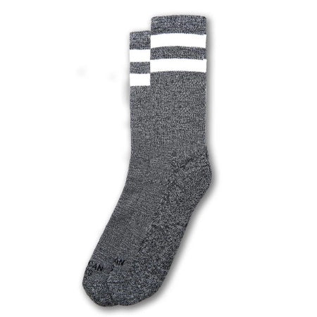 AMERICAN SOCKS MID HIGH WHITE NOISE GREY WHITE-WHITE