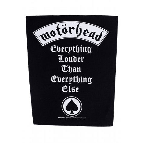 MOTORHEAD EVERYTHING LOUDER BACKPATCH