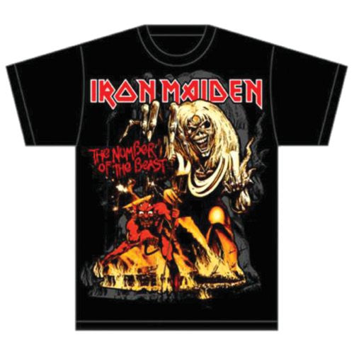 IRON MAIDEN NUMBER OF THE BEAST T-SHIRT BLACK - Skateboards Amsterdam - 2
