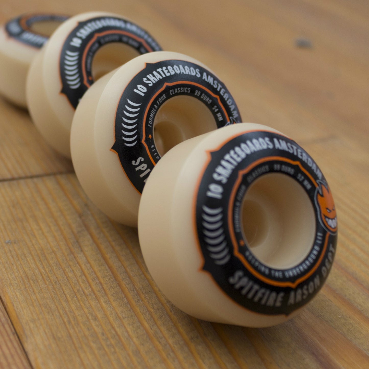 SPITFIRE X IO SKATEBOARDS AMSTERDAM FORMULA FOUR ARSON DEPT CLASSIC 99DU 52MM