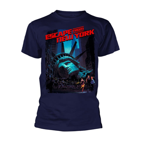 ESCAPE FROM NEW YORK MOVIE POSTER T-SHIRT NAVY