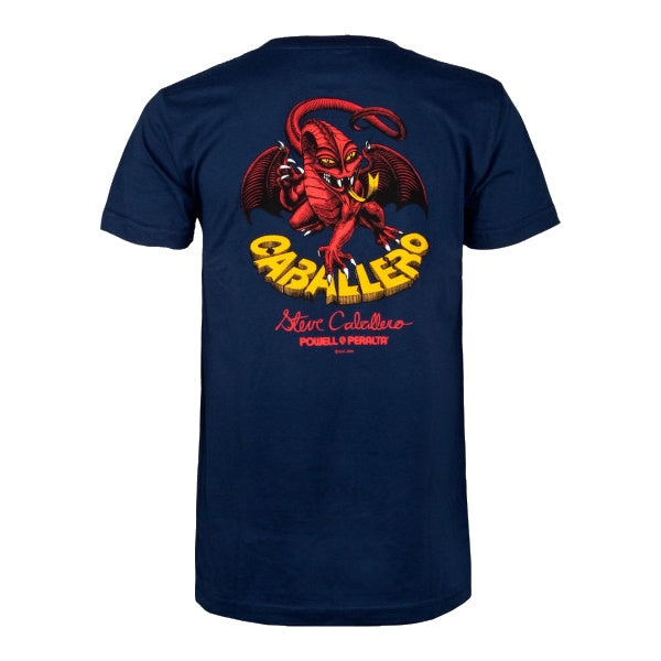 POWELL CAB CLASSIC DRAGON II T-SHIRT NAVY