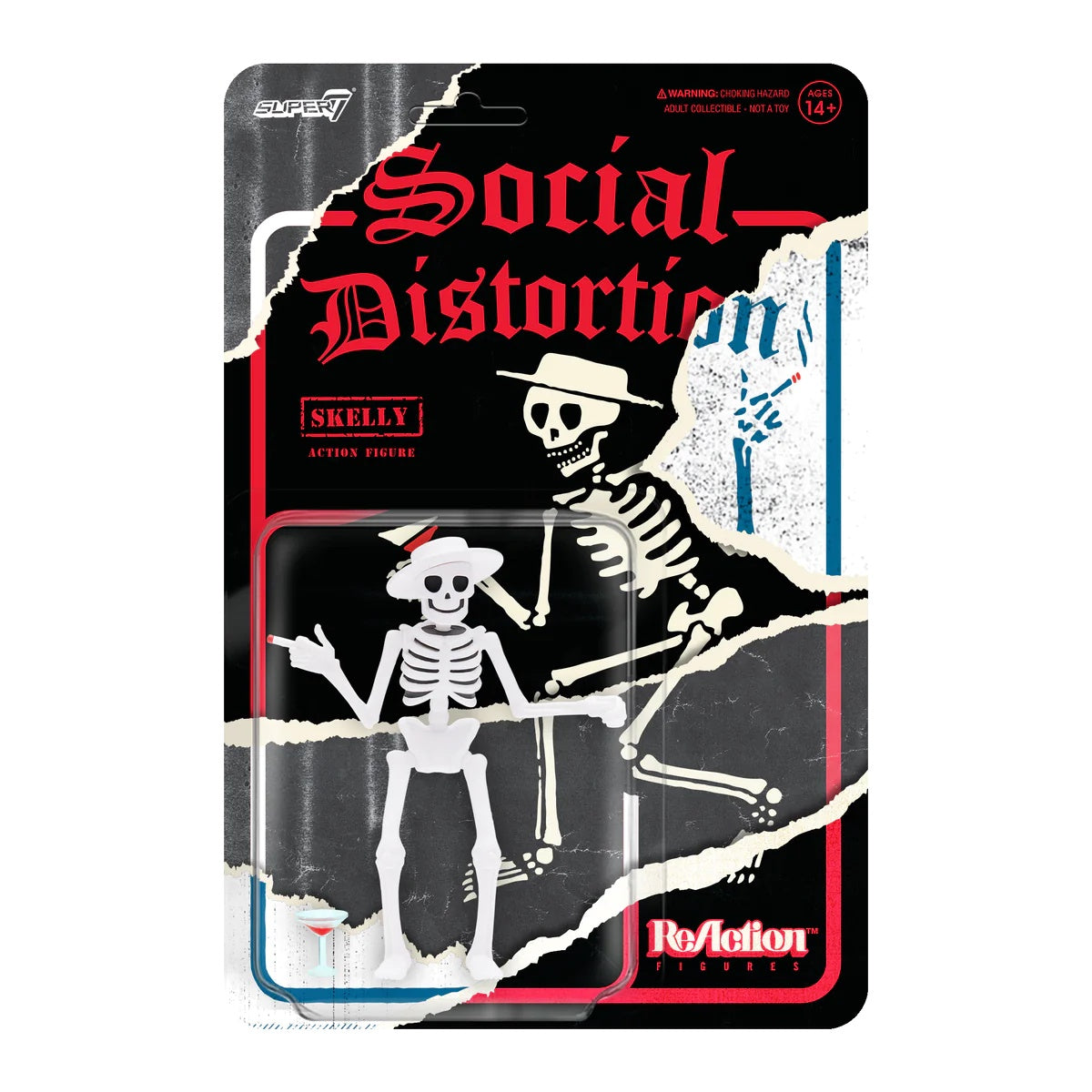 SUPER7 SOCIAL DISTORTION REACTION FIGURE SKELLY