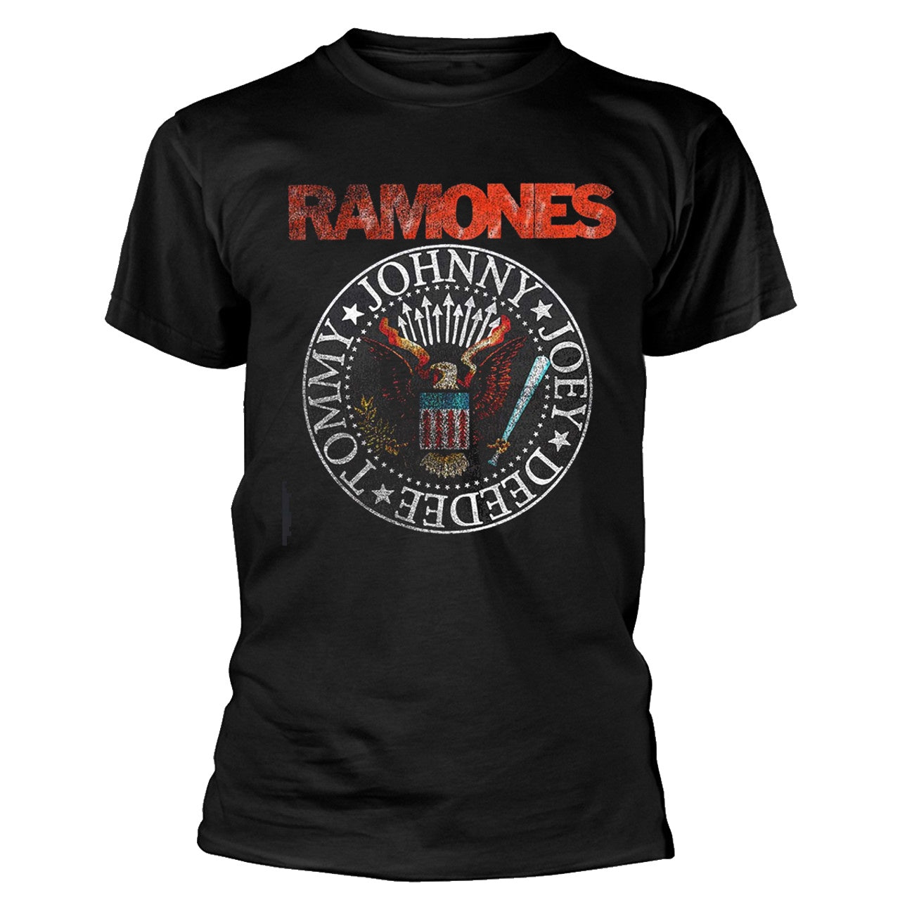RAMONES VINTAGE SEAL T-SHIRT BLACK