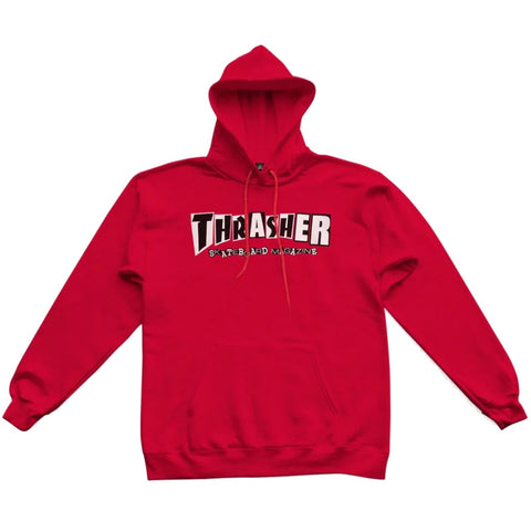 THRASHER X BAKER HOODED SWEATER RED