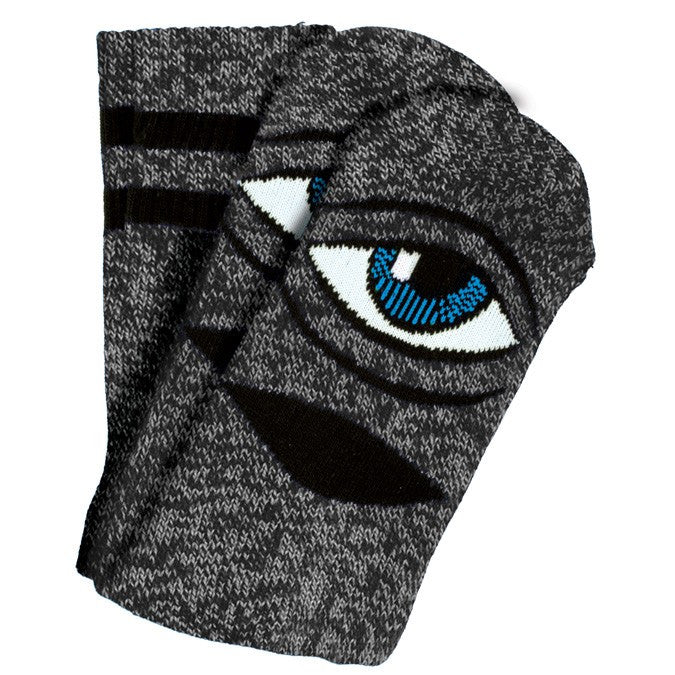 TOY MACHINE SECT EYE SOCK HEATHER GREY