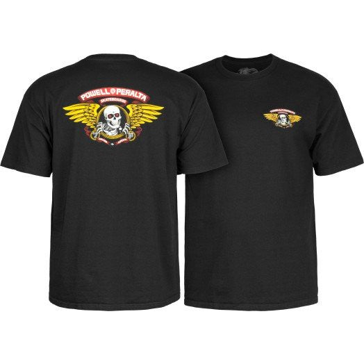 POWELL PERALTA WINGED RIPPER T-SHIRT BLACK