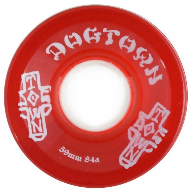 DOGTOWN MINI CRUISER OG TRANSPARENT RED 84A 59MM