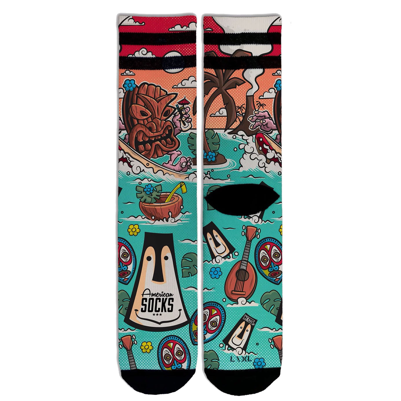 AMERICAN SOCKS SIGNATURE TIKI SURF