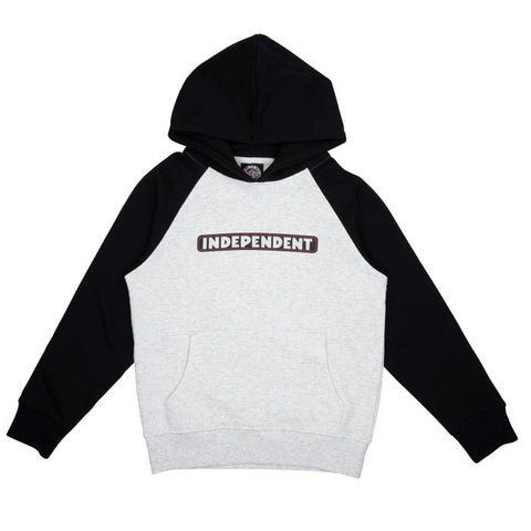INDEPENDENT BAR YOUTH HOODED SWEATER BLACK/HEATHER
